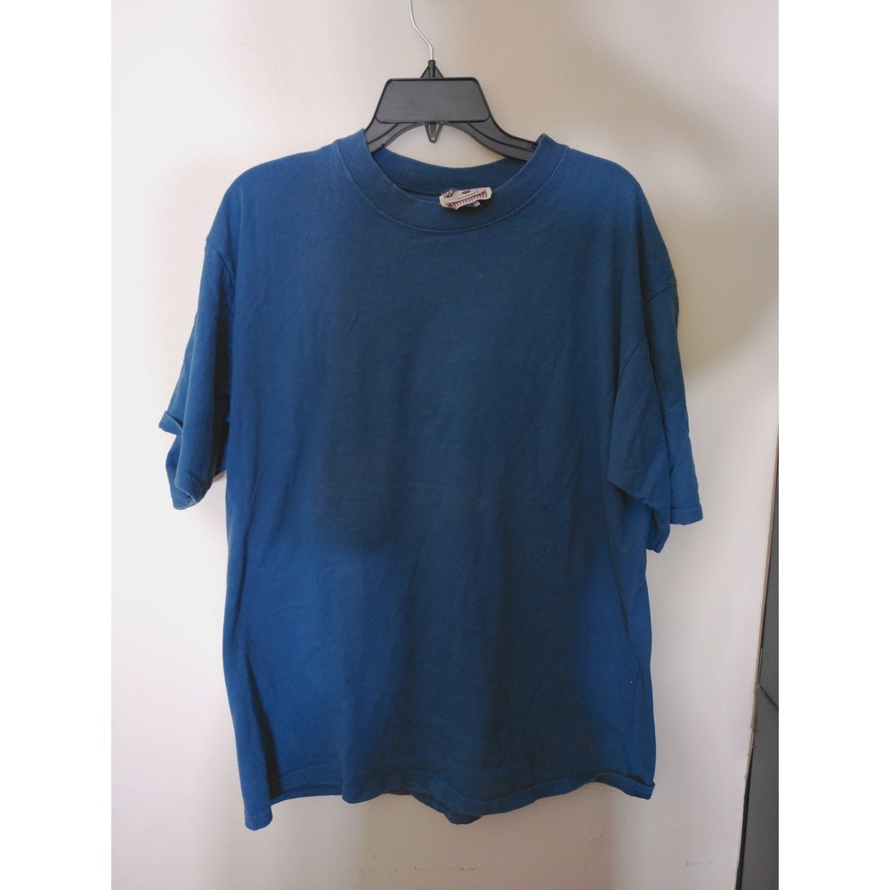 Time Square Sportswear T-Shirt Men L Blue F.M. Light & Sons Western Graphic Tee